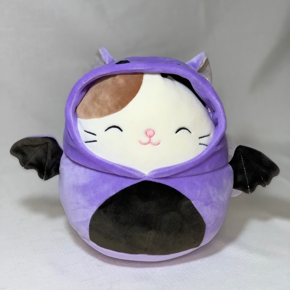 🆕 NWT SQUISHMALLOW Cam Cat Hoodie Squad 9" Bat Costume Plush Stuffed Animal Toy - Picture 1 of 15